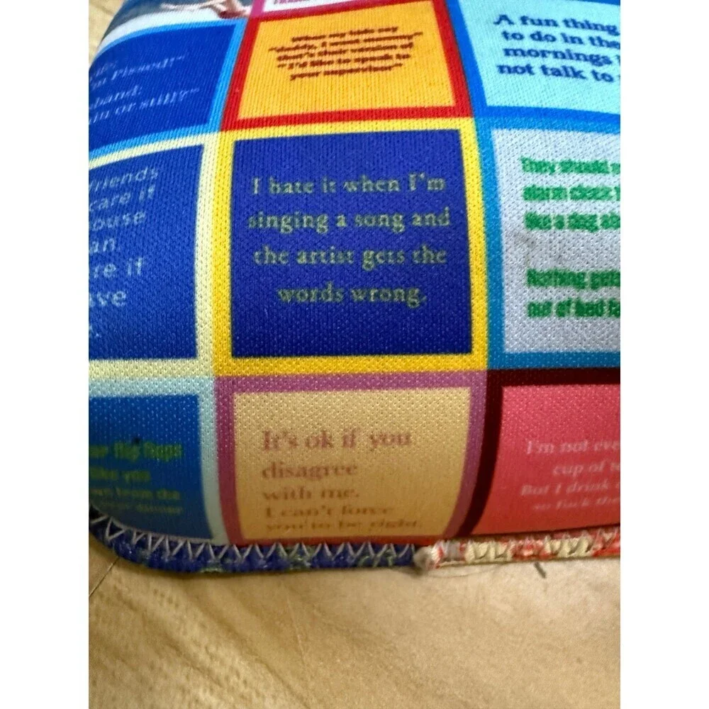 Drinks On Me Coasters Fabric Tote Holder